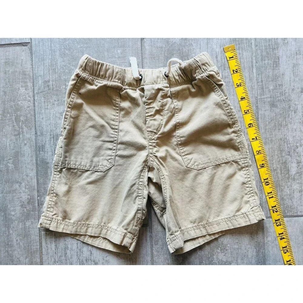 GAP Kids Boy Toddler Drawstring Elastic Short Easy On Khaki Casual School 4T 4..